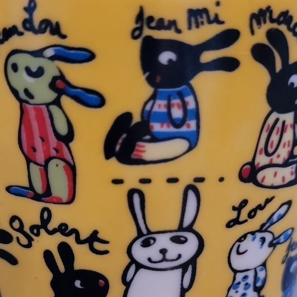 ADORABLE Petite Mugs, Unique Rabbit Pattern - Picture 6 of 11